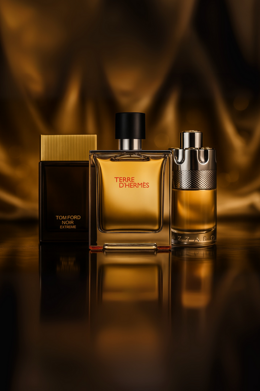 Set de 3 perfumes: Terre d’Hermès, Azzaro Wanted y Tom Ford Noir Extreme – 100 ml